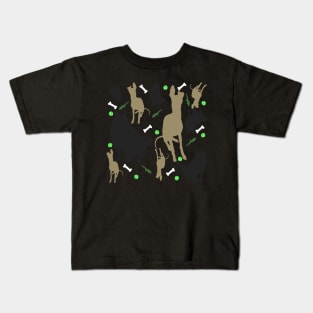 Schipperke and Italian Greyhound Kids T-Shirt